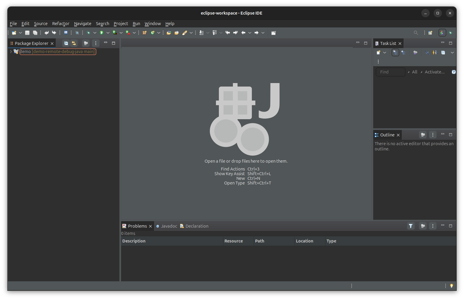 eclipse remote debug connected