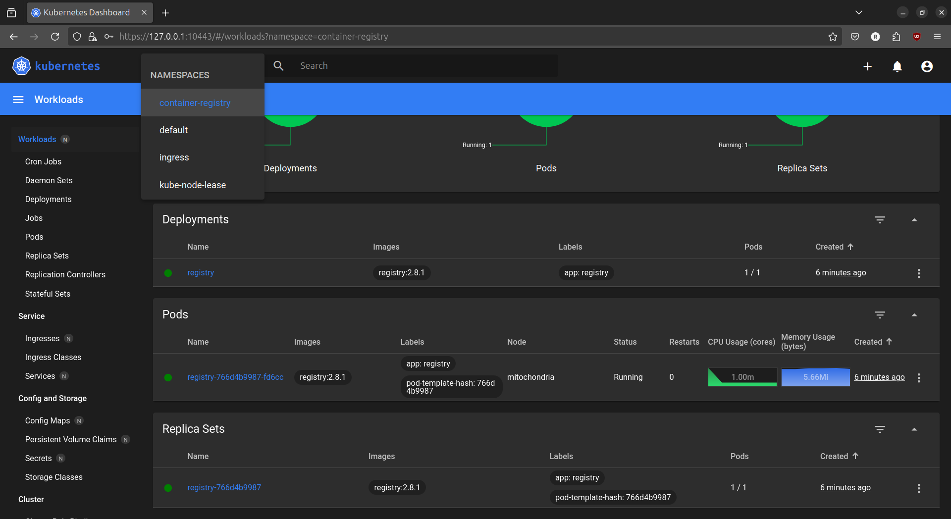 local registry deployment