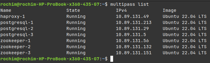 multipass list