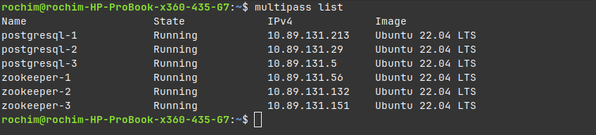 multipass list