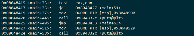 disassembly fungsi main pada stack0